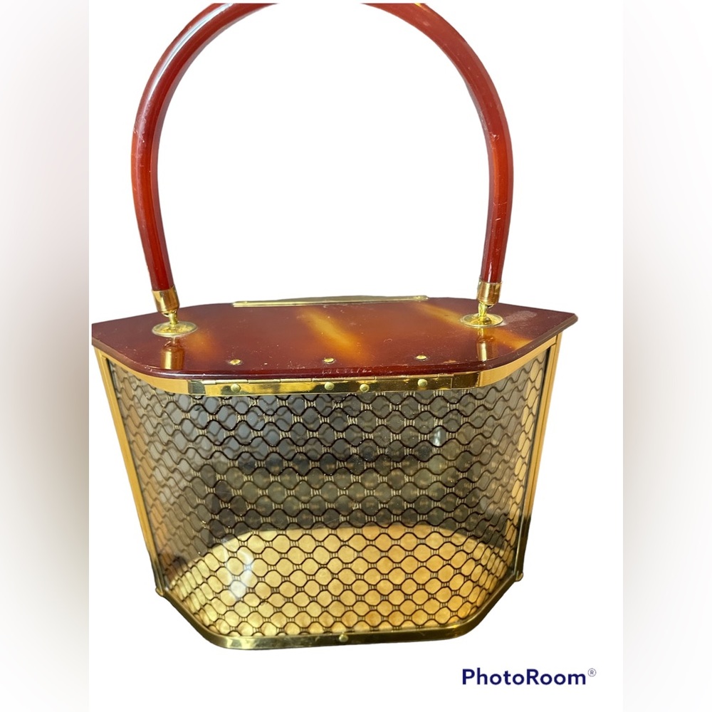 Rare Majestic Lucite/ Acrylic Mesh Handbag
